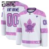 Toronto Maple Leafs tröja Customized Fanatics Hockey Fights Cancer Practice 2024-25 Vit - NHL Tröjor Barn Toronto Maple Leafs tröja Customized Fanatics Hockey Fights Cancer Practice 2024-25 Vit - NHL Tröjor Barn